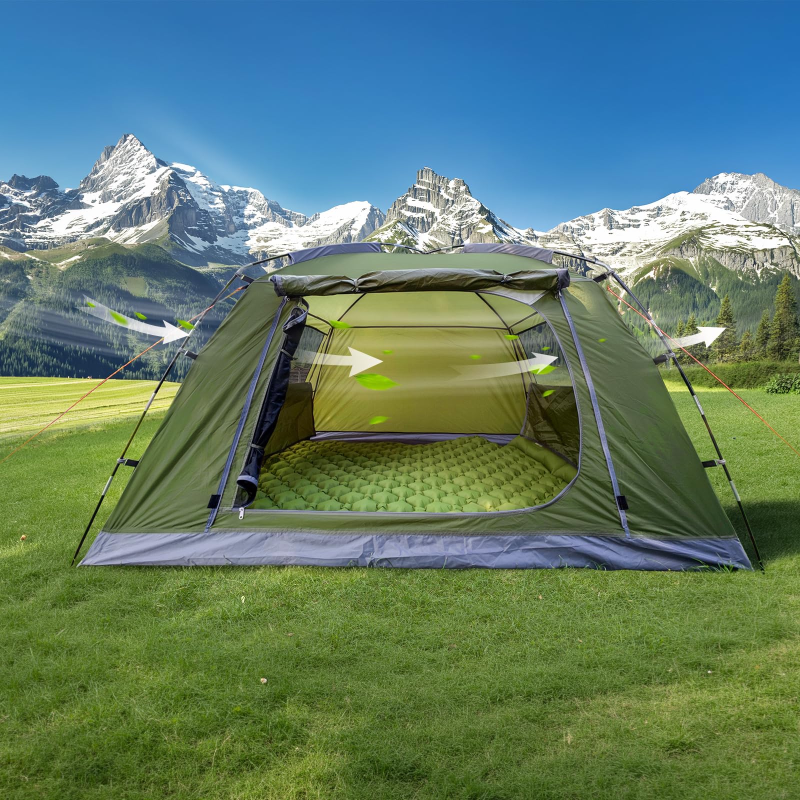 Night Cat Tente de Camping pour 1 2 Personne: Imperméable Tente Dôme de Légère Randonnée Le Trekking et Les Festivals en Plein Air