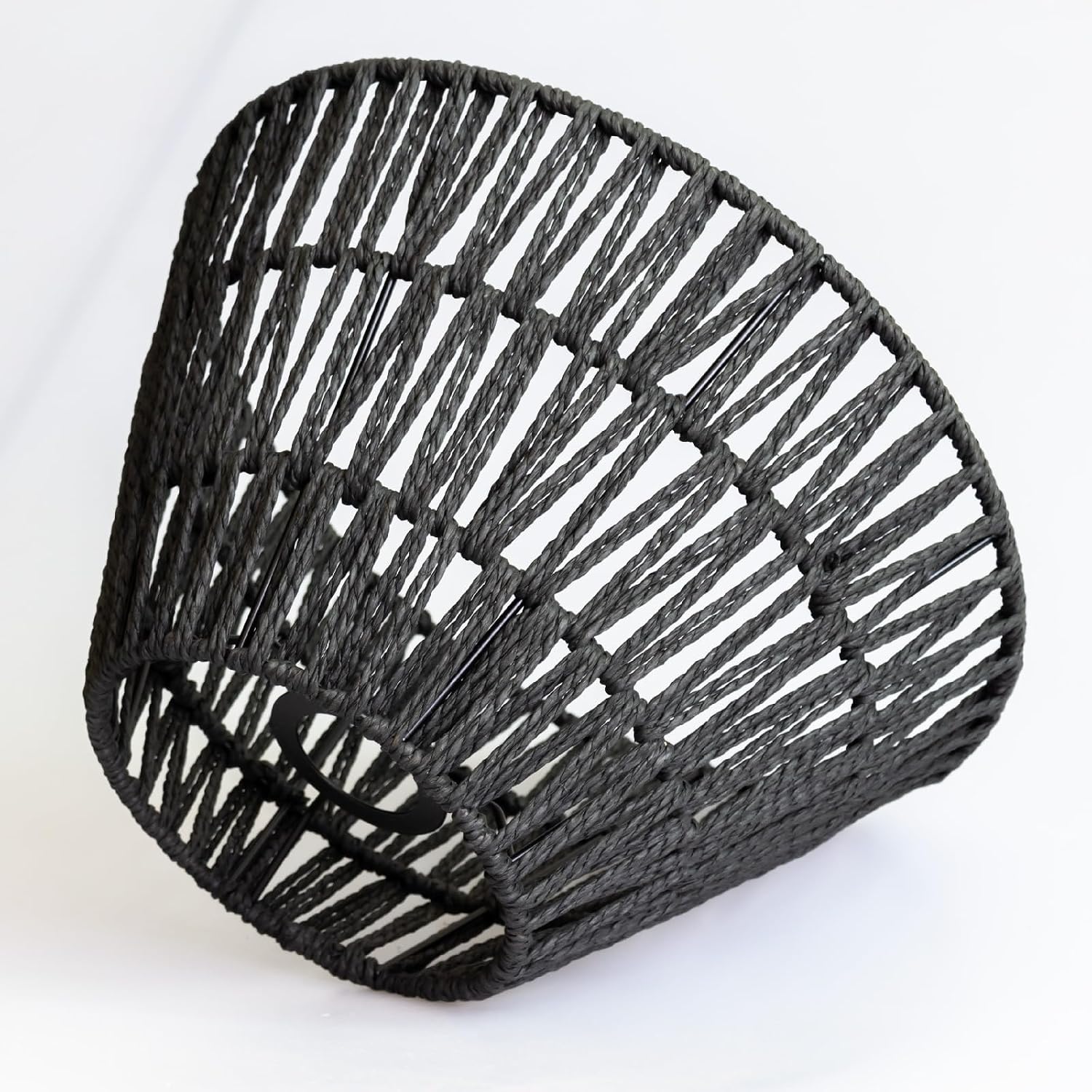 Handmade Lamp Shade Replacement Traditional Shades for Bedside/Small Table/Floor Lamps,Natural Bohemia Lampshade, Spider (Black, 5.9×11.8×6.6, metal,paper)