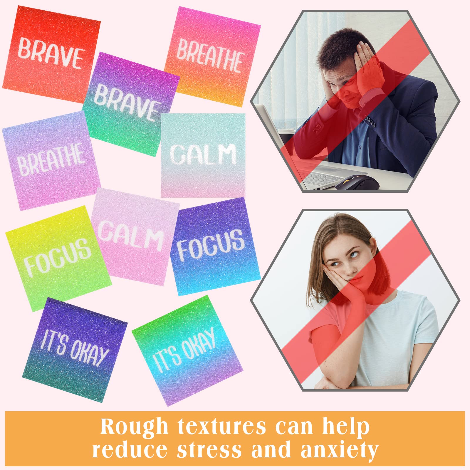Snapklik.com : 50 Pieces Calm Stickers Anxiety Sensory Stickers ...
