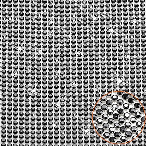 Miniatura 3 de 60750 calcomanías autoadhesivas de diamantes de imitación de cristal con diamantes de imitación de 59 x 7.87 pulgadas para decoración de eventos de