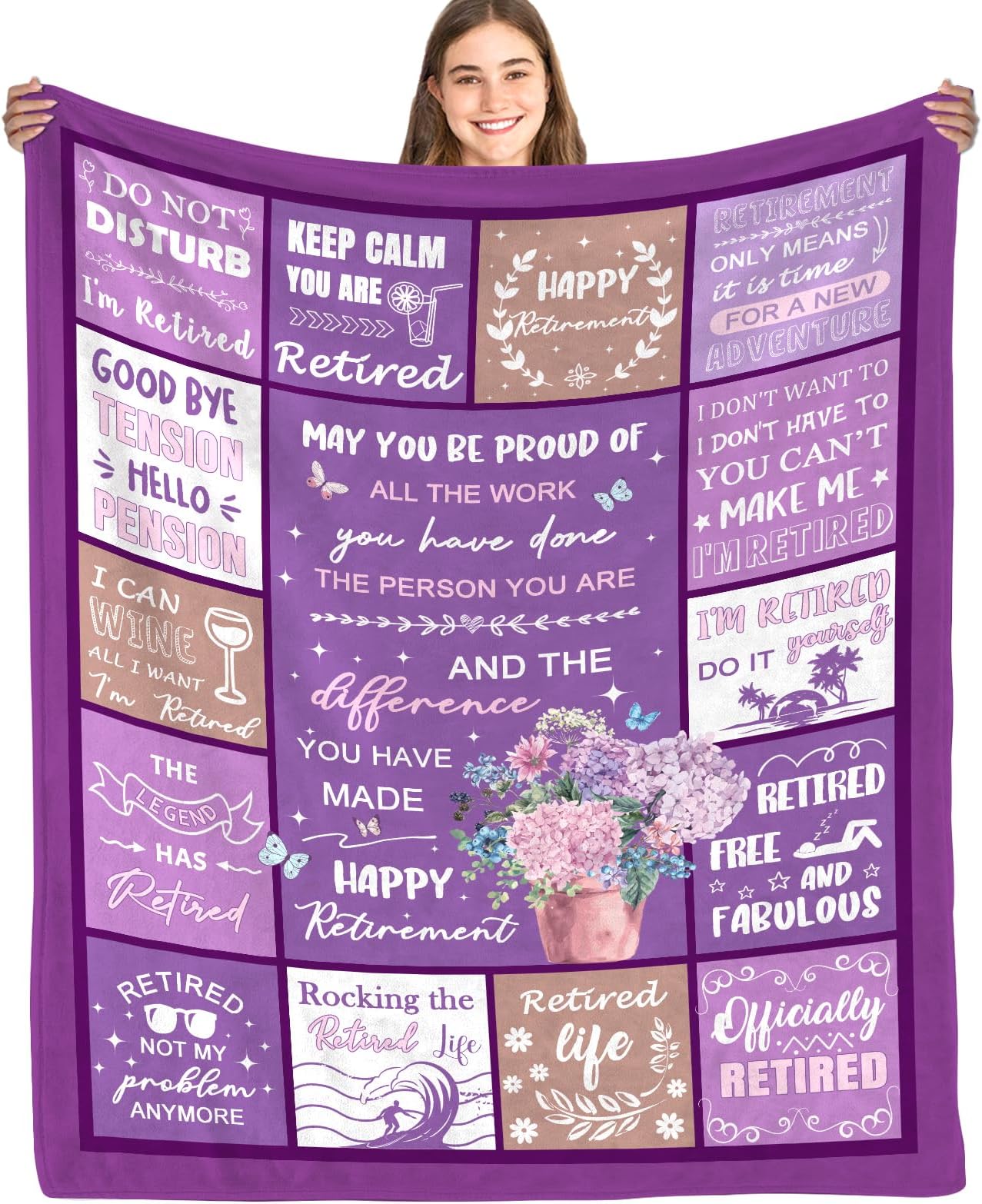 Retirement Gifts for Men Blankets Retirement Party