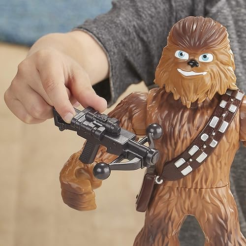 Miniatura 4 de STAR WARS Galactic Heroes Mega Mighties Chewbacca - Figura de acción de 10 pulgadas con accesorio Bowcaster, juguetes para niños a partir de 3 años