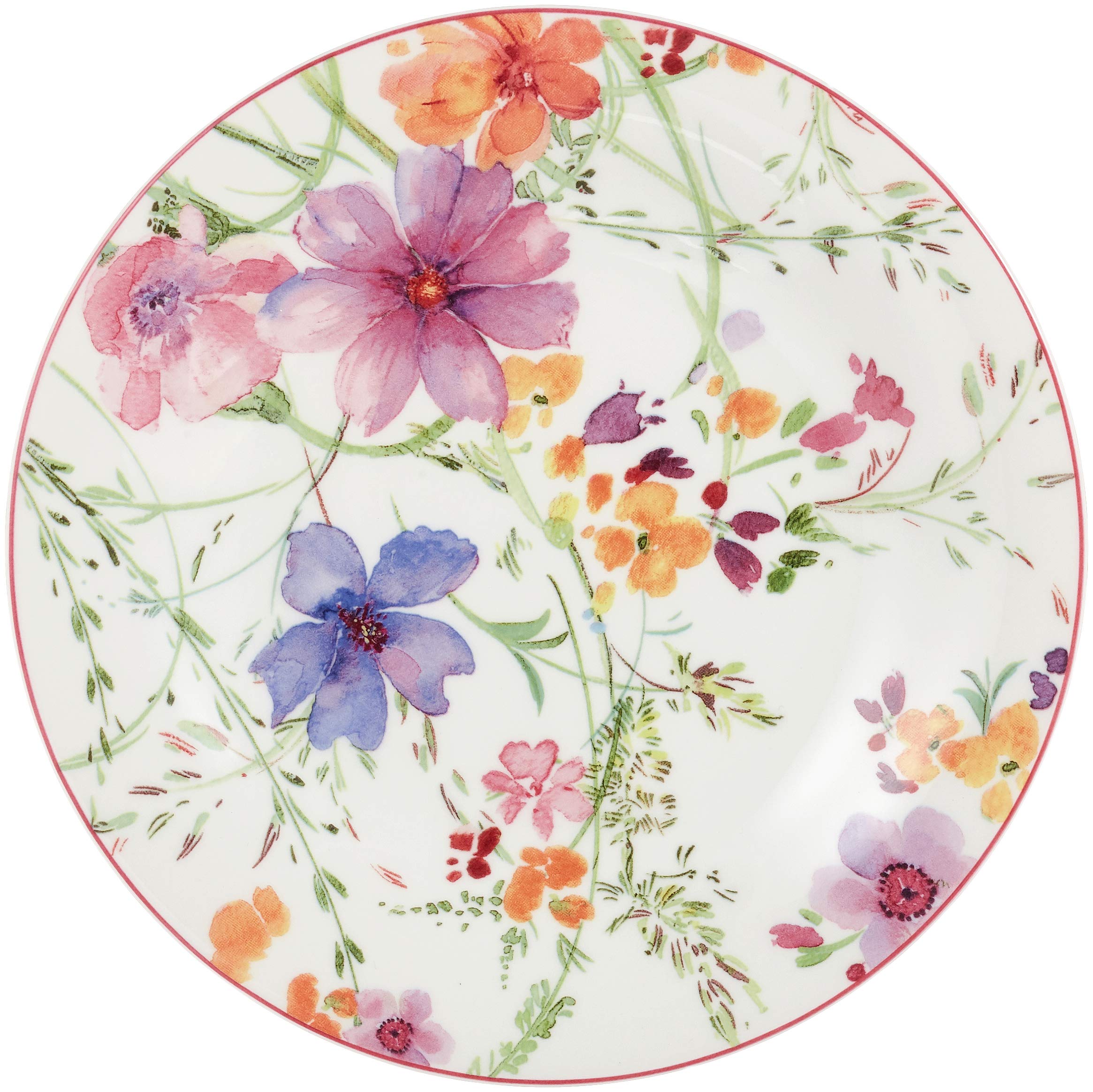 Villeroy und Boch - Mariefleur Basic Frühstücks-Set, 12 tlg., Service mit Landhausflair, Premium Porzellan, spülmaschinen-, mikrowellengeeignet, weiß/bunt