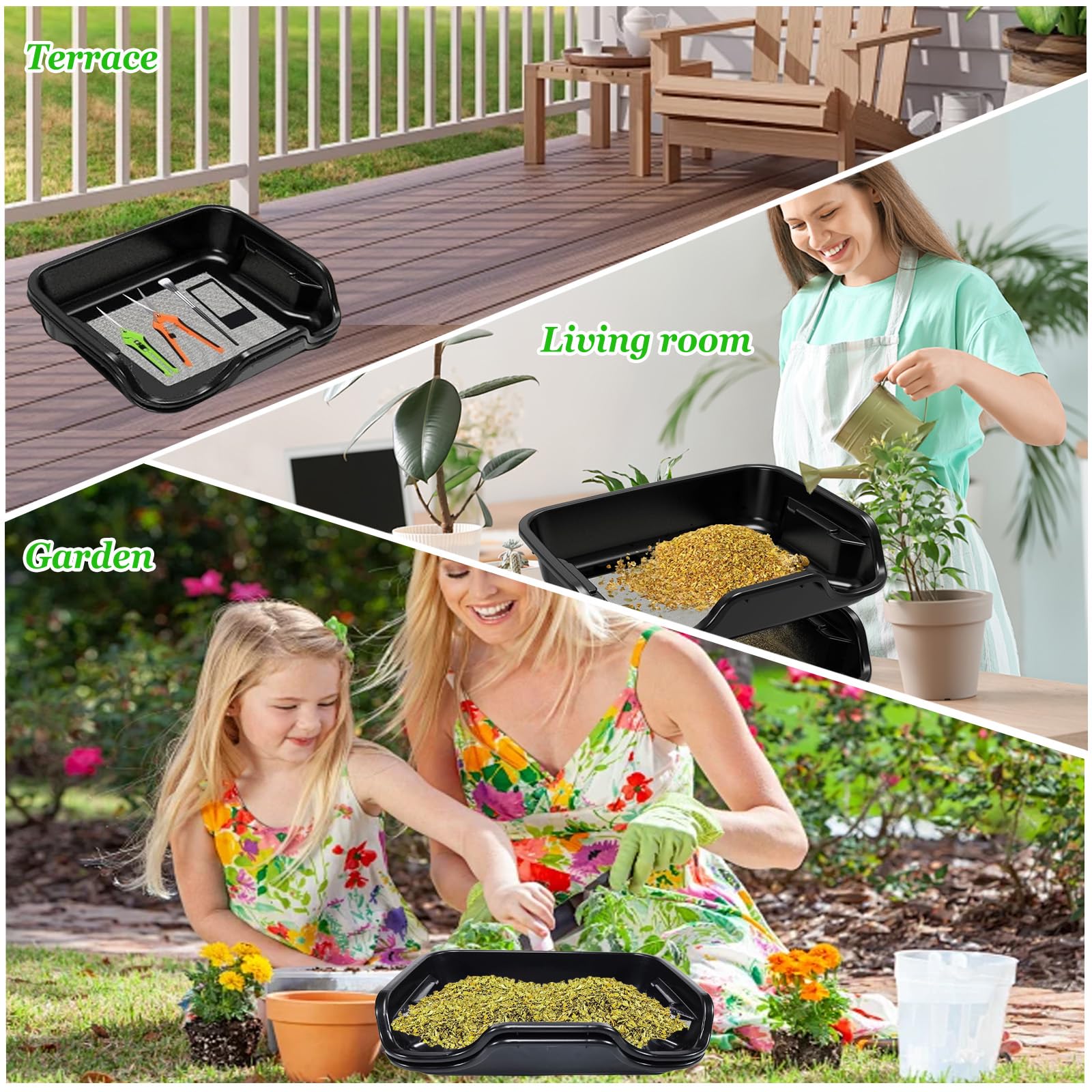 Premium Trim Bin Set mit 150 Mikron Pollensieb,Ergonomische Trimmschale & Trim Tray inkl,2 Scheren,Lupe & Bürste,Trimming Tray für Pollen and Herbs,Trimm Schale,Trimmschale mit Trimmscheren und Netz