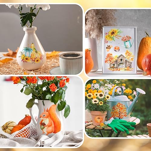 Miniatura 10 de 16 hojas de calcomanías de invierno para frotar en transferencias, calcomanías de estilo nieve, calcomanías para álbumes de recortes, calcomanías