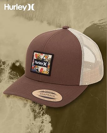 Hurley Men's Caps - Fairway Trucker Mesh Baseball Cap - Snap Back Hats for Men