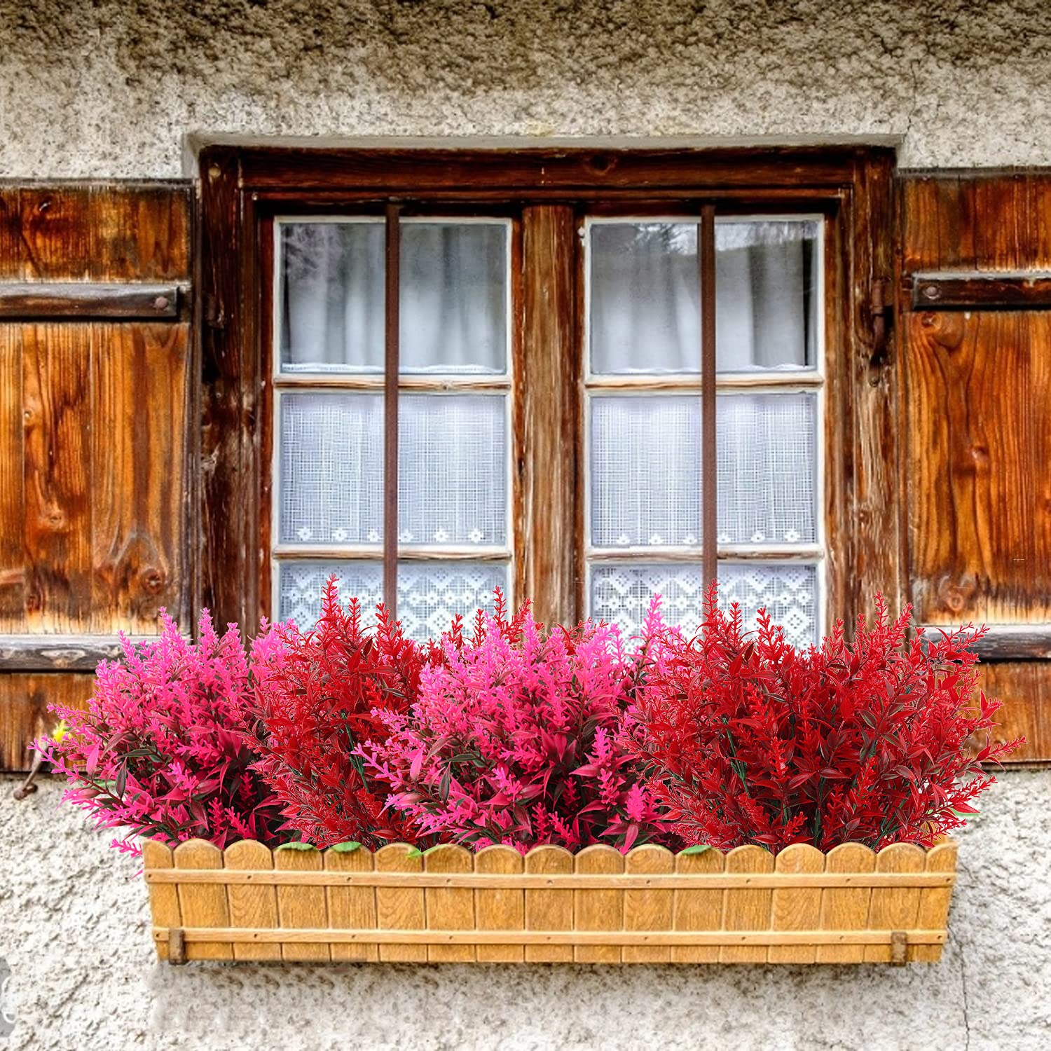 10 Mazzi Di Fiori Artificiali Di Lavanda Per Esterno – Altezza 34 Cm – UV Resistenti E Impermeabili – Per Giardino, Balcone, Terrazza – Finti Primaverili - 2