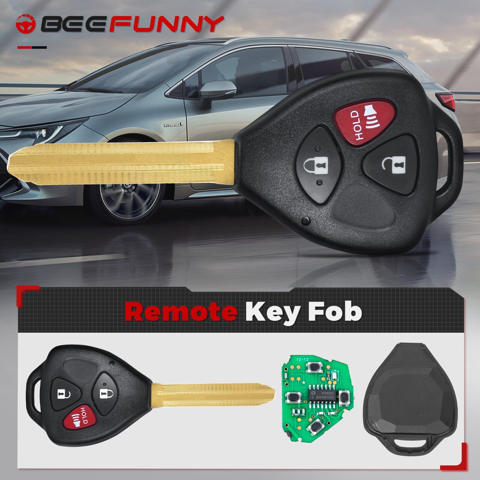 Beefunny BAB237131-056 - Telecomando per Toyota Tacoma 1995-2004