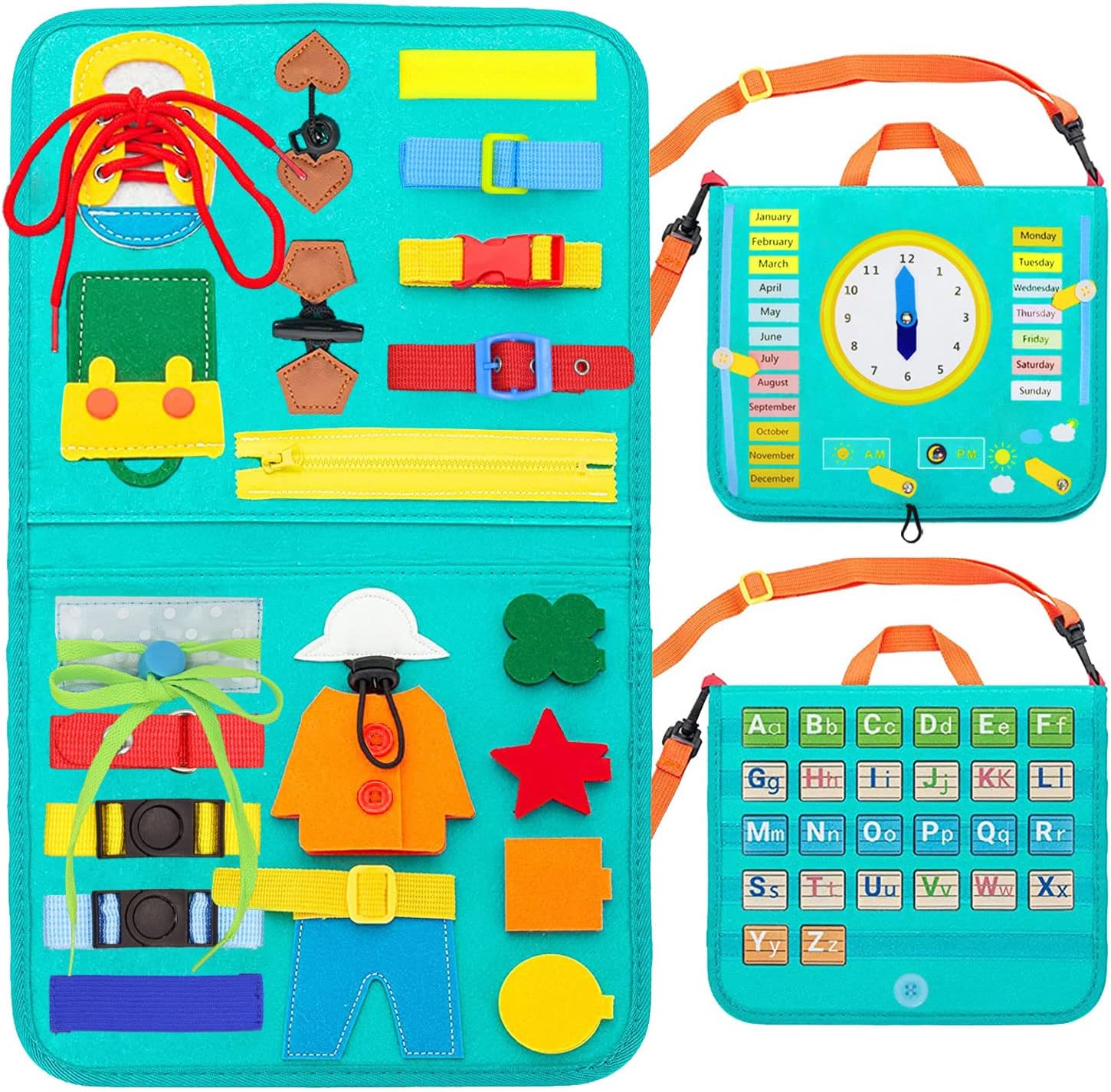 Sopu Toddler Busy Board, Montessori Busy Board Toy for Kids