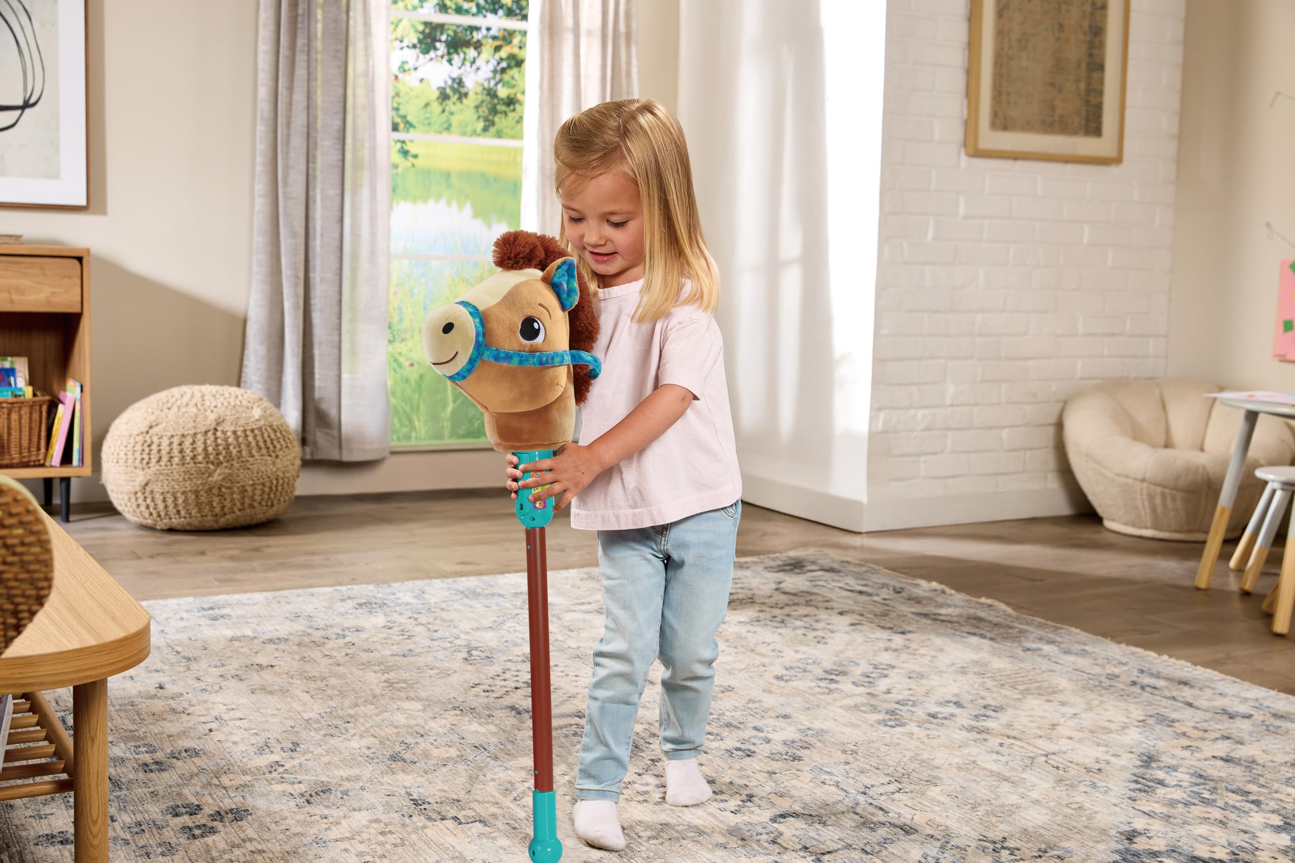 VTech Trotting Tunes Hobby Horse, Interactive & Imaginative Play, Motion Sensor with Music, Light Up Button, Easy Assembly - Image 4