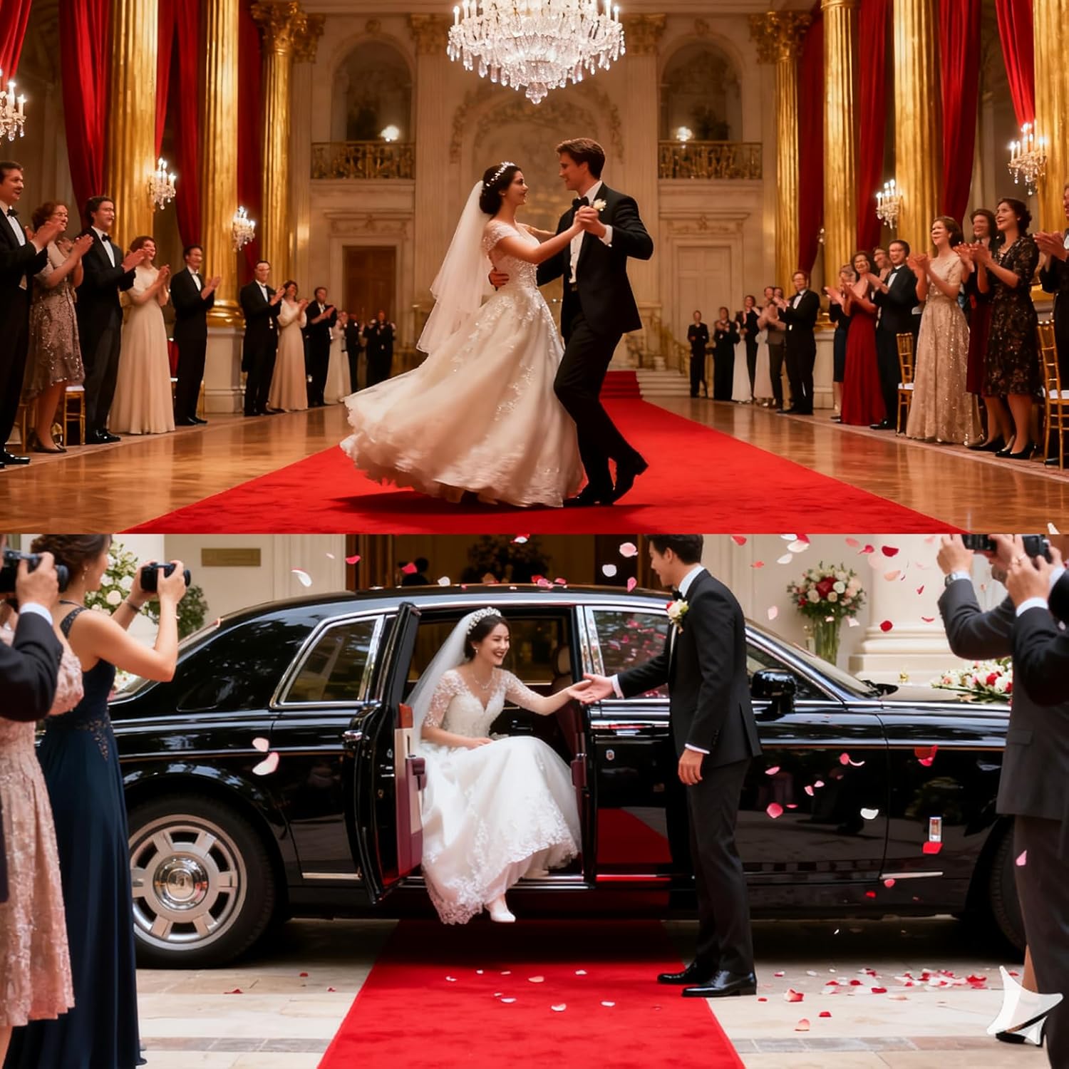 Red Carpet Runner 3x10 Feet, Non-Slip Waterproof Aisle Rug with Rubber Backing, Rolled Shipping, No Creases, Perfect for Weddings, Parties, Events, Banquets & Hollywood Runway