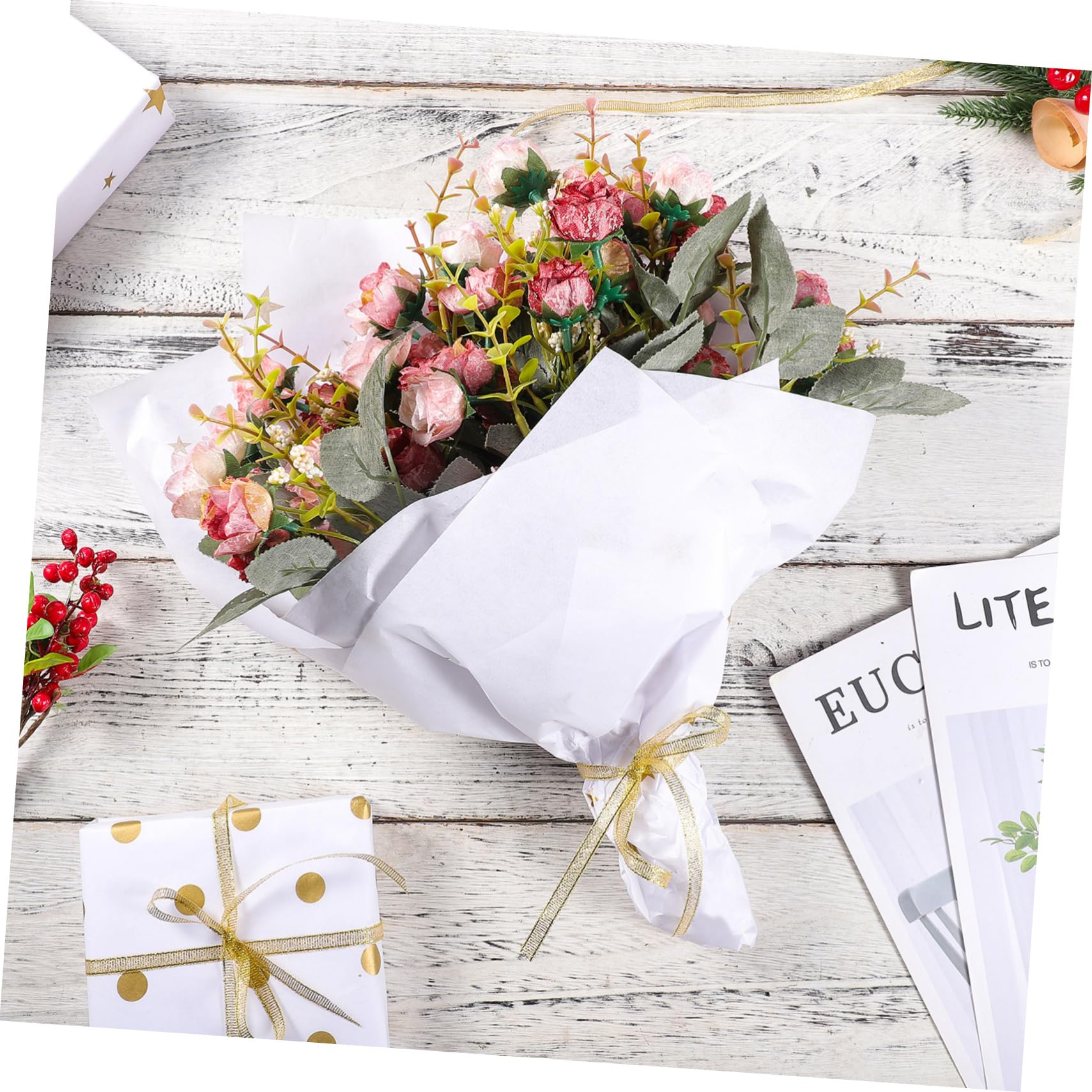 500 Pezzi Carta Traslucida Avvolgere La Carta Velina Velina Regalo Da Regalo Carte Da o Velina Sfusa Bianca Capi Di Abbigliamento Per Fotocopiatrice