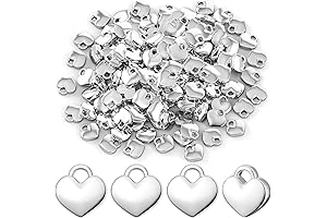 150 Heart Charms for Jewelry Making: Adorn Your Creations with Endless Love