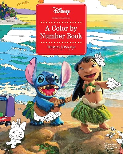 Disney Dreams Collection Thomas Kinkade Studios A Color by Number Book