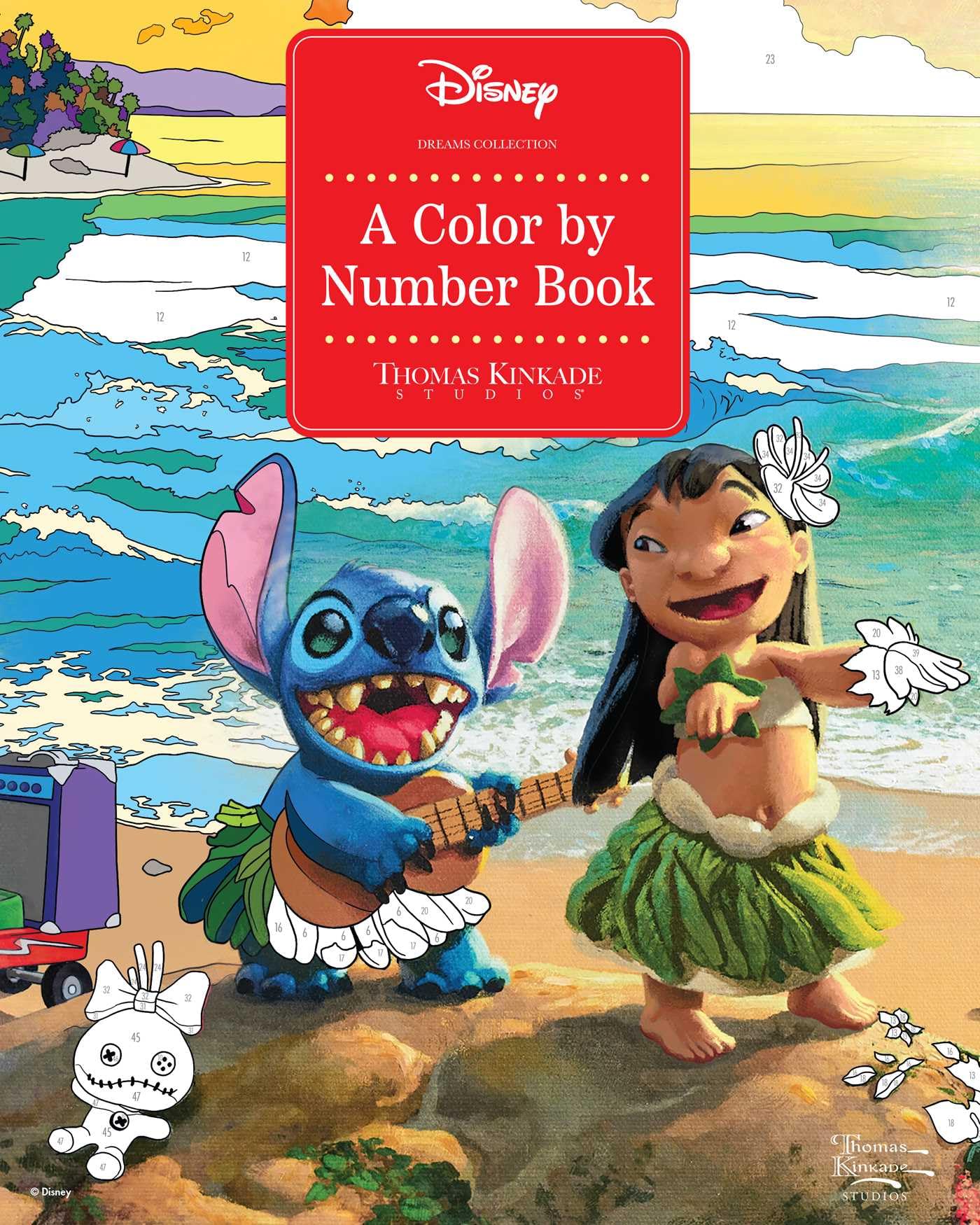 Disney Dreams Thomas Kinkade Studios: A Color by Number Book