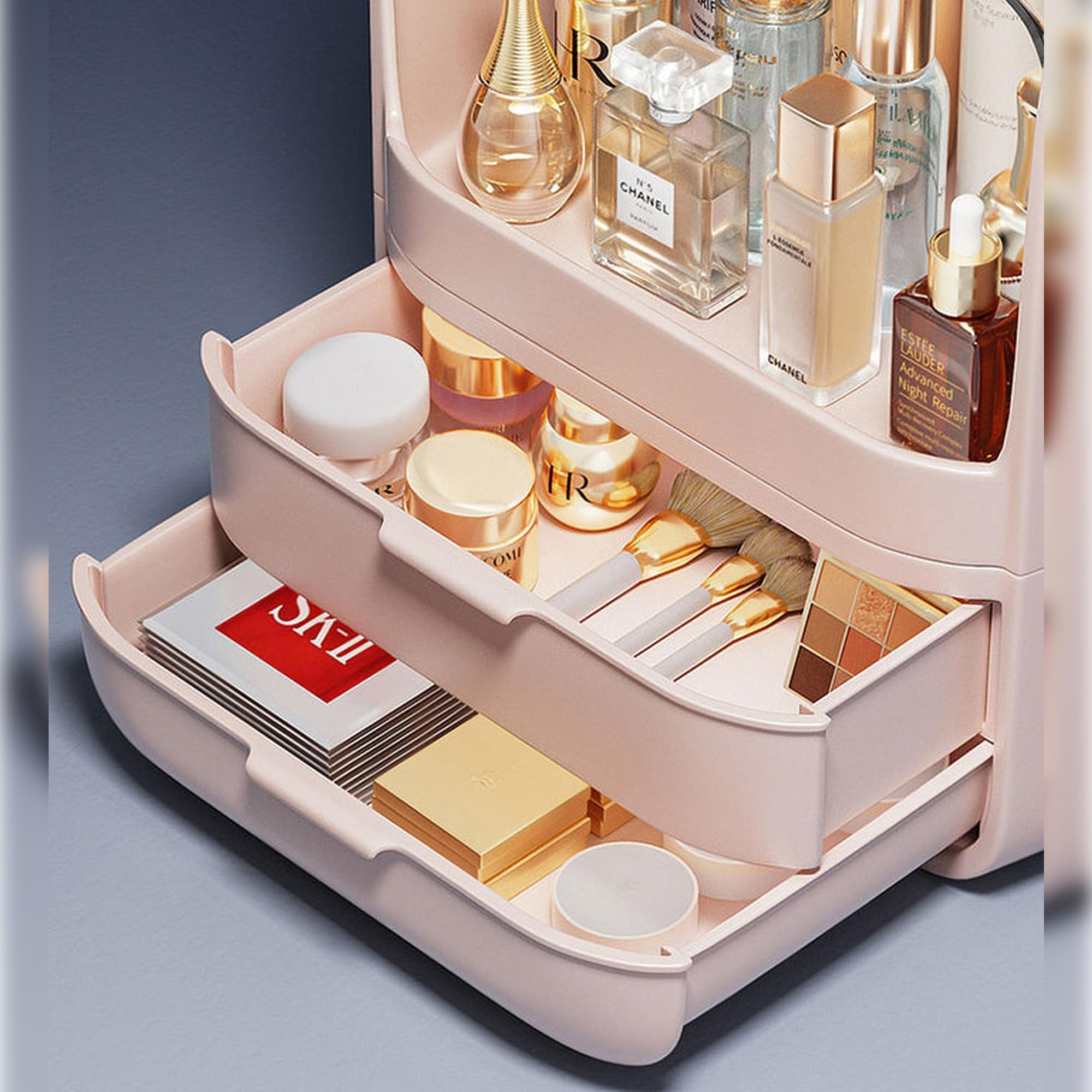 JOYBOS Rosa Make-up Aufbewahrungsbox