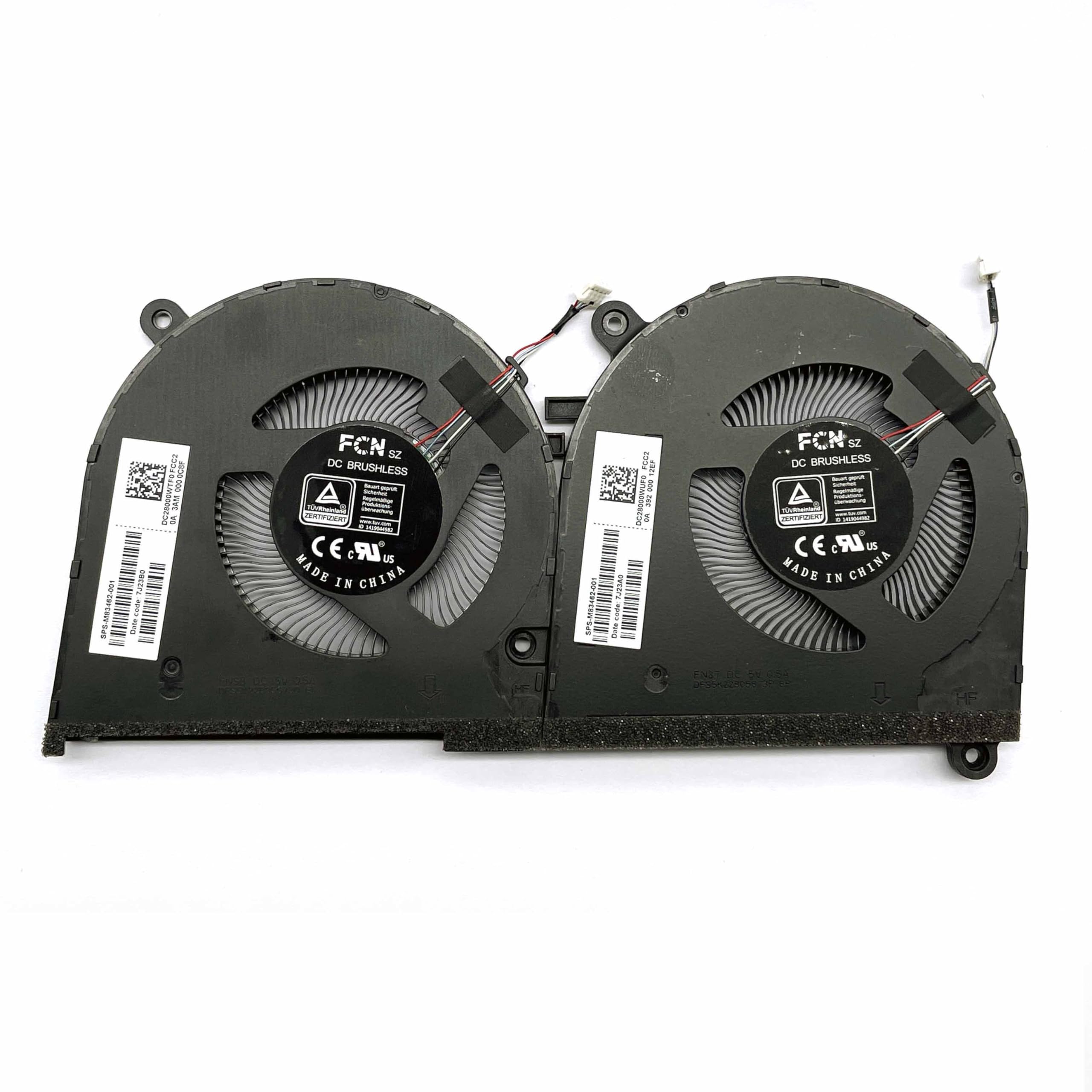 BestParts Ventilateur de refroidissement de rechange pour HP Spectre 16-F - Remplacement du ventilateur de refroidissement CPU+GPU d'origine pour HP Spectre X360 16-F 16T-F 16-f0023DX 16-f0013dx
