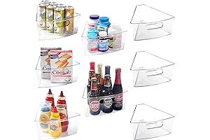 Leeden Lazy Susan Cabinet Organizer 1/8 Wedge, Corner Lid Organizer