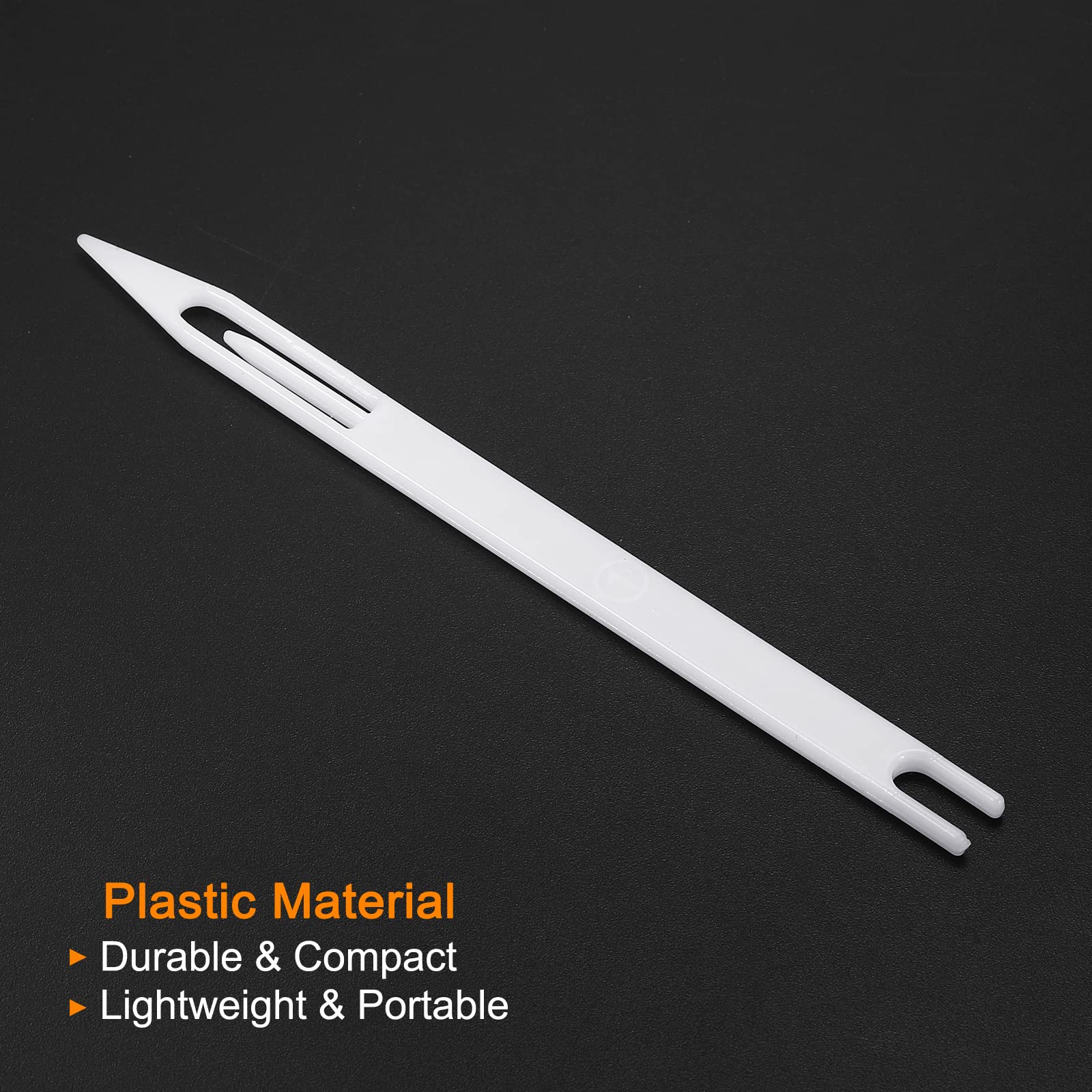 PATIKIL Rete Ago Navette 1#, 5pz Plastica Pesca Rete Riparazione Linea Kit Riparazione Strumento, Bianco