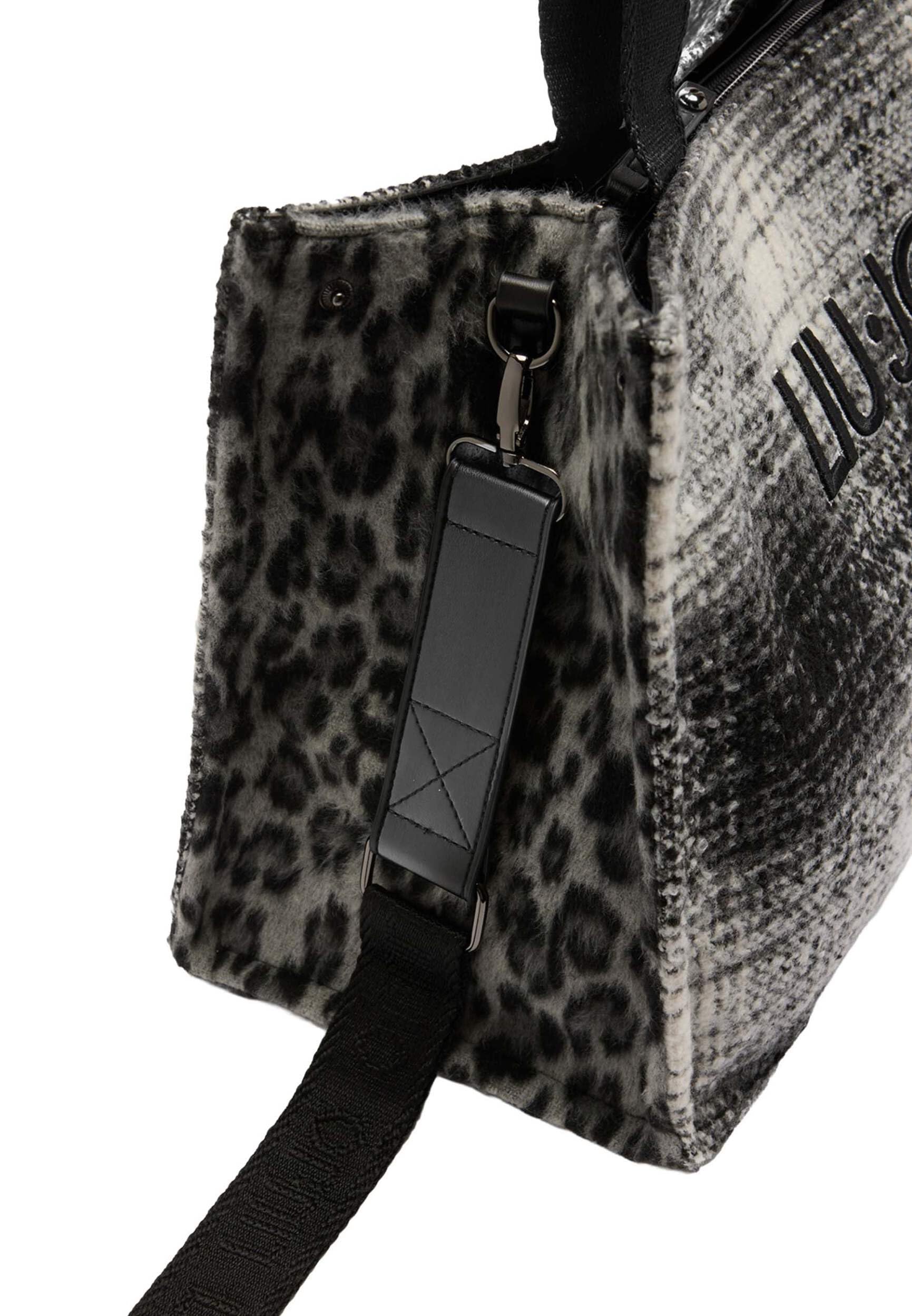 Liu Jo bolso shopper bolso de hombro Tote Bag Check/Black negro
