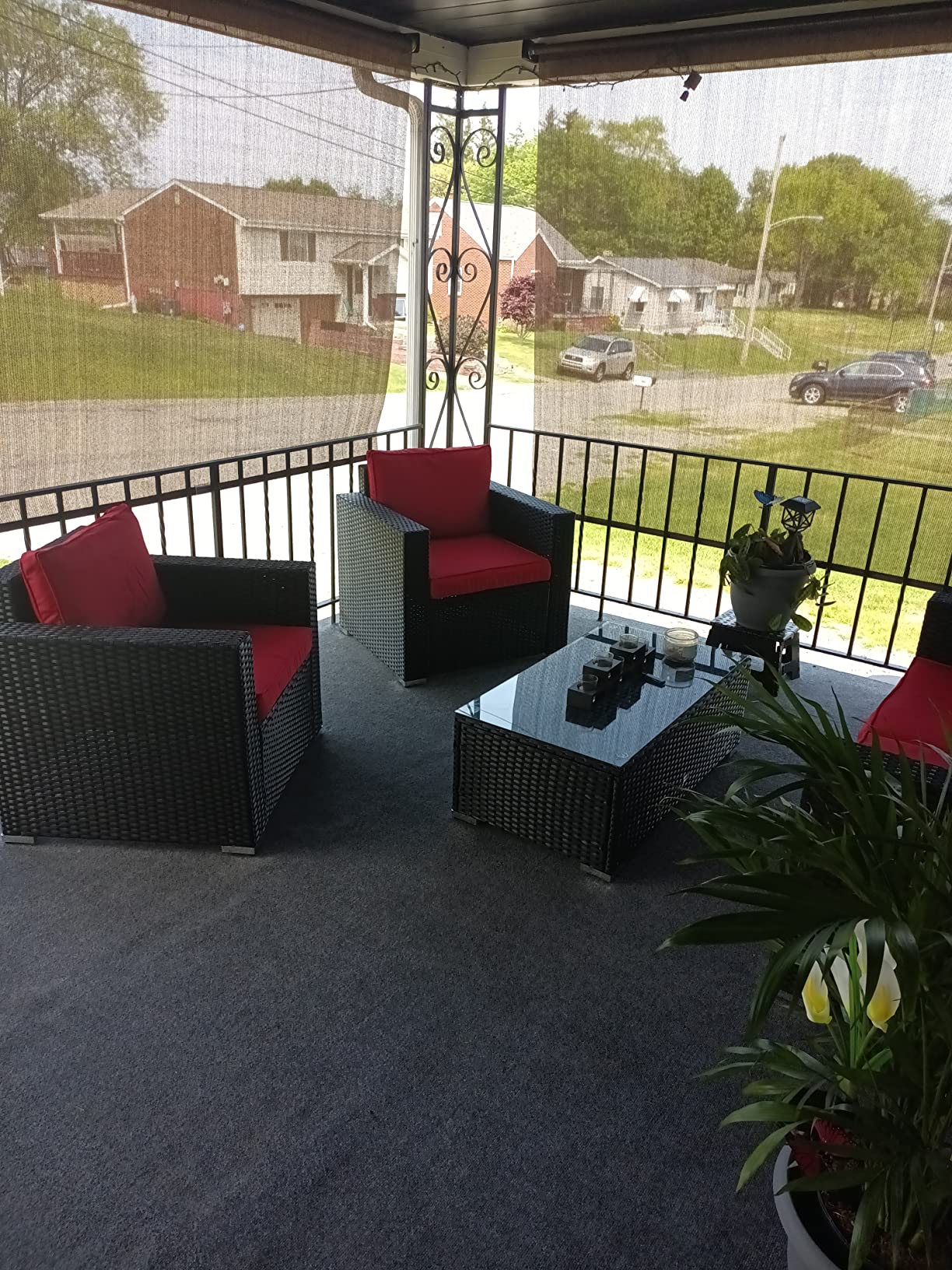 18/mo Finance ide·o Patio Furniture Sets Backyard Furniture 7 PCS