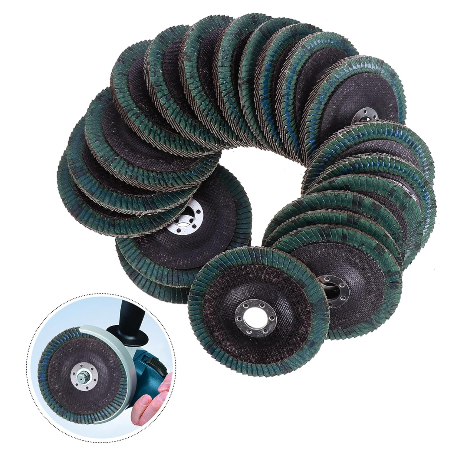 20pcs Sanding Flap Discs for Angle Grinder High Performance Abrasive Grinding Wheel for Metal Concrete Stone