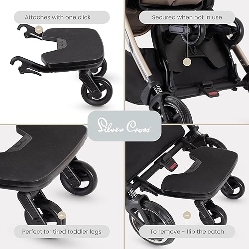 Miniatura 3 de Silver Cross  Paseo a bordo de dunaarrecife  Accesorios para cochecito  Sistema de viaje compacto  Agarre máximo  Duradero