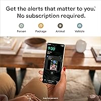 Vista 3 de Google Nest Doorbell (Cable, 2ª generación) - Cámara de timbre de video con cable - Cámara de seguridad para timbre de puerta - Nieve