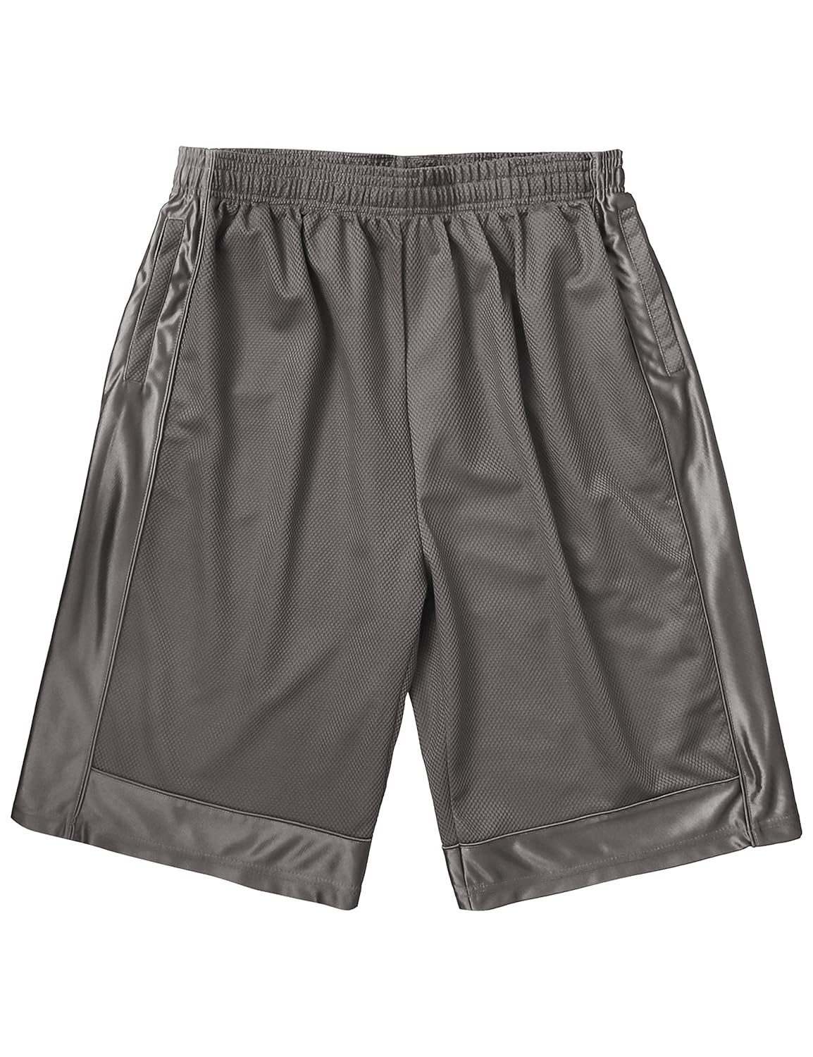 Ma Croix Mens Heavy Mesh Basketball Athletic Gym Shorts with Zipper Pockets