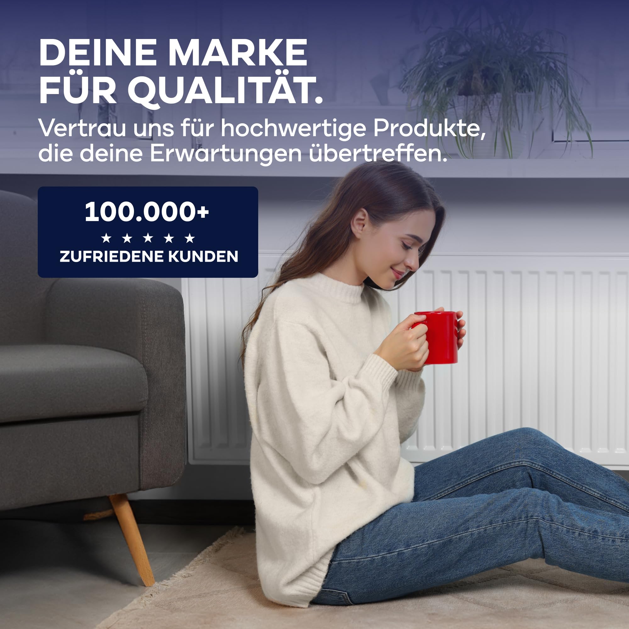 Plid® Heizkörperlack lösemittelhaltig Thermolack Metalllack Heizkörperfarbe Lack Farbe für heizkörperverkleidung schnelltrocknend 2in1 hitzebeständig 80 grad Glänzend Weiß2,25l