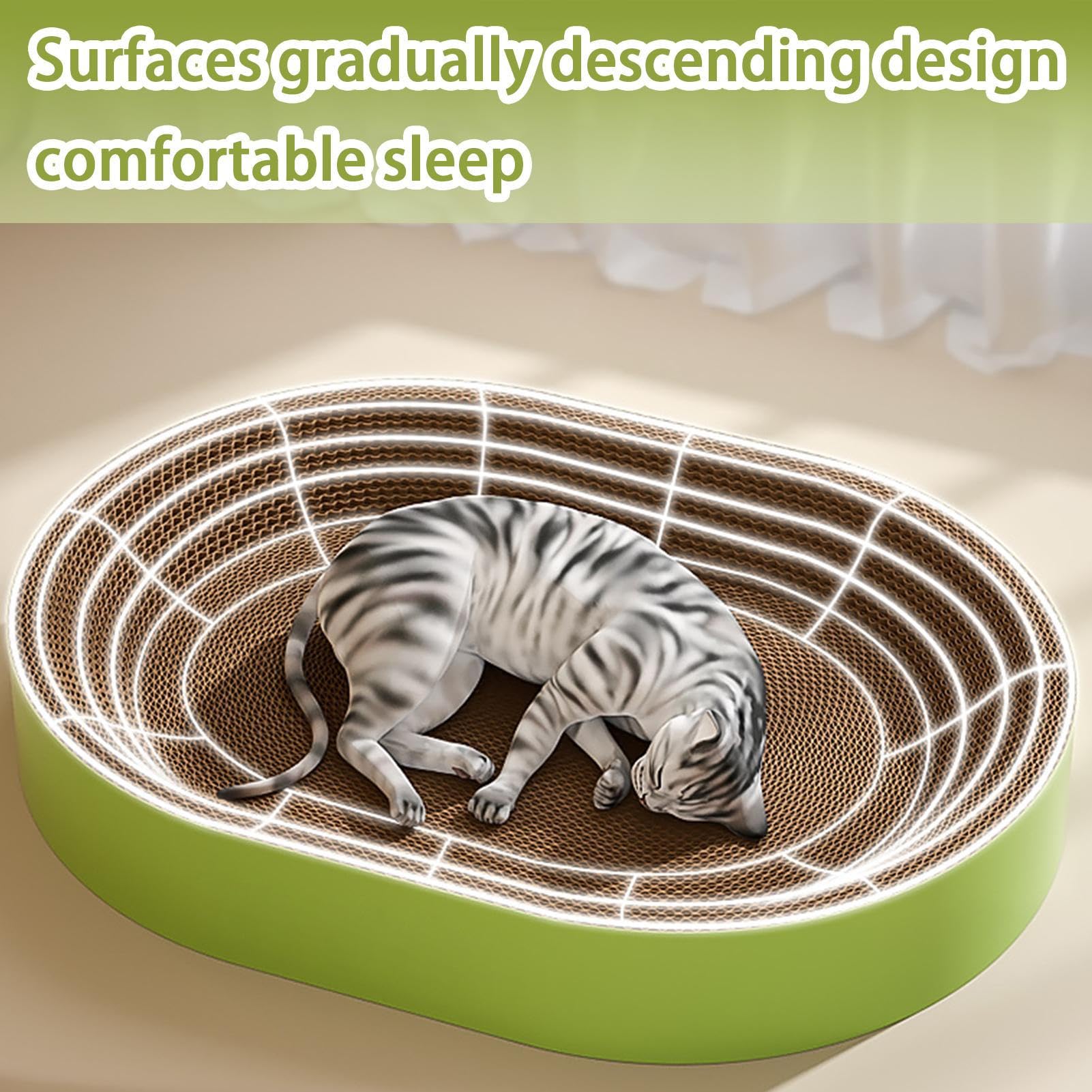 Tablero Rascador de Cartón para Gatos | Rascador De Cartón para Gatos | Protector para Muebles Afilador De Garras para Sala De Estar Esquina Balcón Dormitorio Ventana