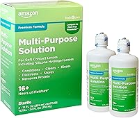 Vista 1 de Yaxa Basic Care Solución multipropósito para lentes de contacto - Fórmula premium, 12 onzas líquidas (paquete de 2)
