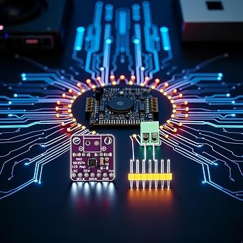 1 Set MAX98357 I2S Audio Amplifier Module, Audio Amplifier Unfiltered Class D Amplifier, Support ESP32 Raspberry Pi Audio Component Amplifiers Receivers and Amplifiers