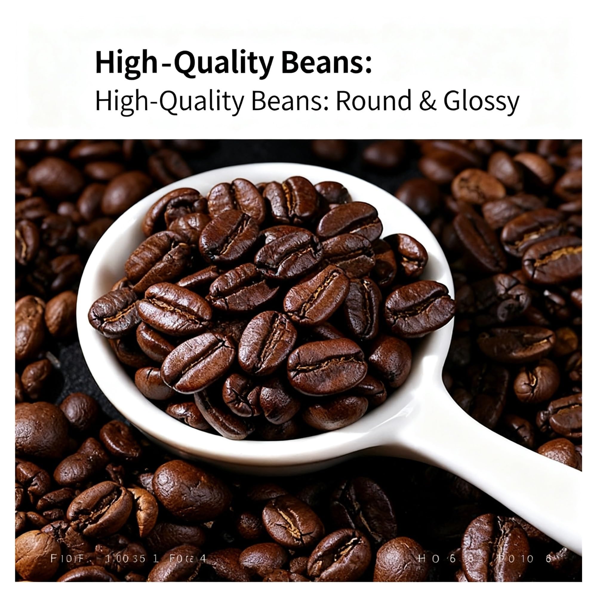 500 g kleine Kaffeebohnen, mittlere Röstung, nussiger Geschmack, runde und pralle Bohnen