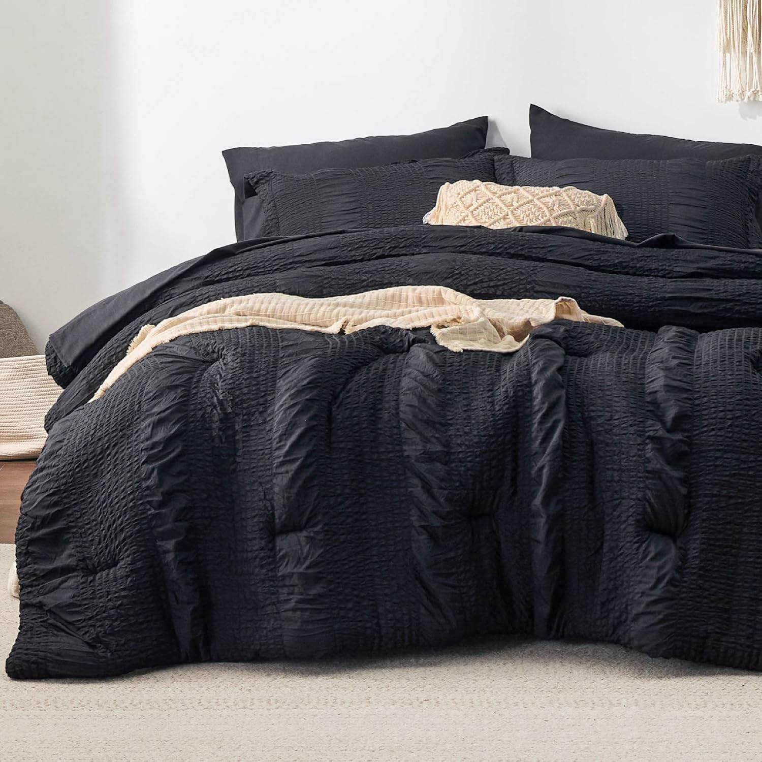 Bedsure Bed in a Bag Queen Queen Comforter Set 7 Pieces