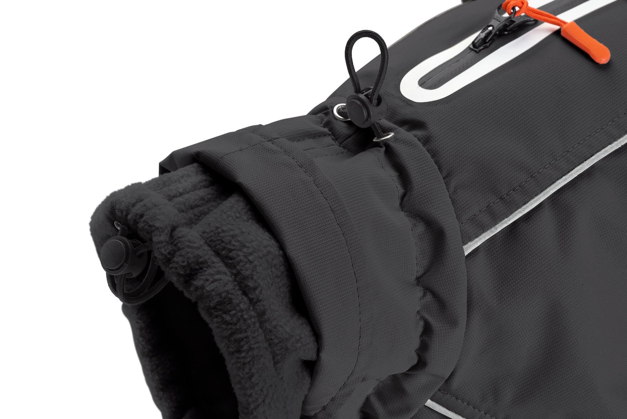HUNTER Hundemantel NORDBY, Farbe: schwarz, wasserabweisend, warm gefüttert, reflektierend, ideal für Outdoor-Abenteuer, schützt vor Kälte & Nässe, maschinenwaschbar, Größe: 45