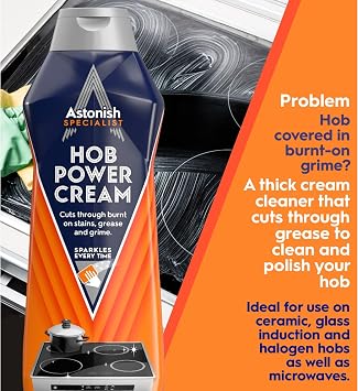 Astonish Glass Cooktop Cleaner Cream - Microwave & Stove Top Cleaner, 16.9oz