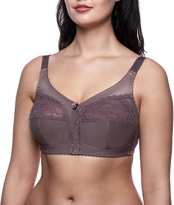 No Underwire Wireless Bra Minimizer Bras for Women, Plus Size, Full Coverage