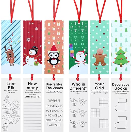 Fun Christmas Character Bookmarks