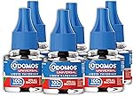 Odomos Universal Liquid Vaporiser 45ml X Pack Of 6 | Mosquito Repellent Single Refill | 100% Protection| Fits All Machines | Protects Dengue, Malaria & Chikungunya Mosquitoes |