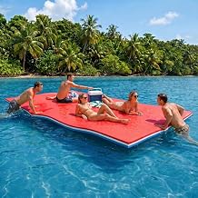 Lily Pad Floating Mat, 9/10/12/18 FT Floating Mat for Lake, Pool Float for Water Recreation, Floating Water Mat, 3-Layer Tear-Resistant XPE Foam for Boat, Beach, Ocean, Pool