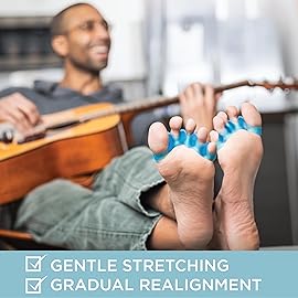 Mind Bodhi Toe Separators/Toe Spacers - For Men and Women - Large Size - Black