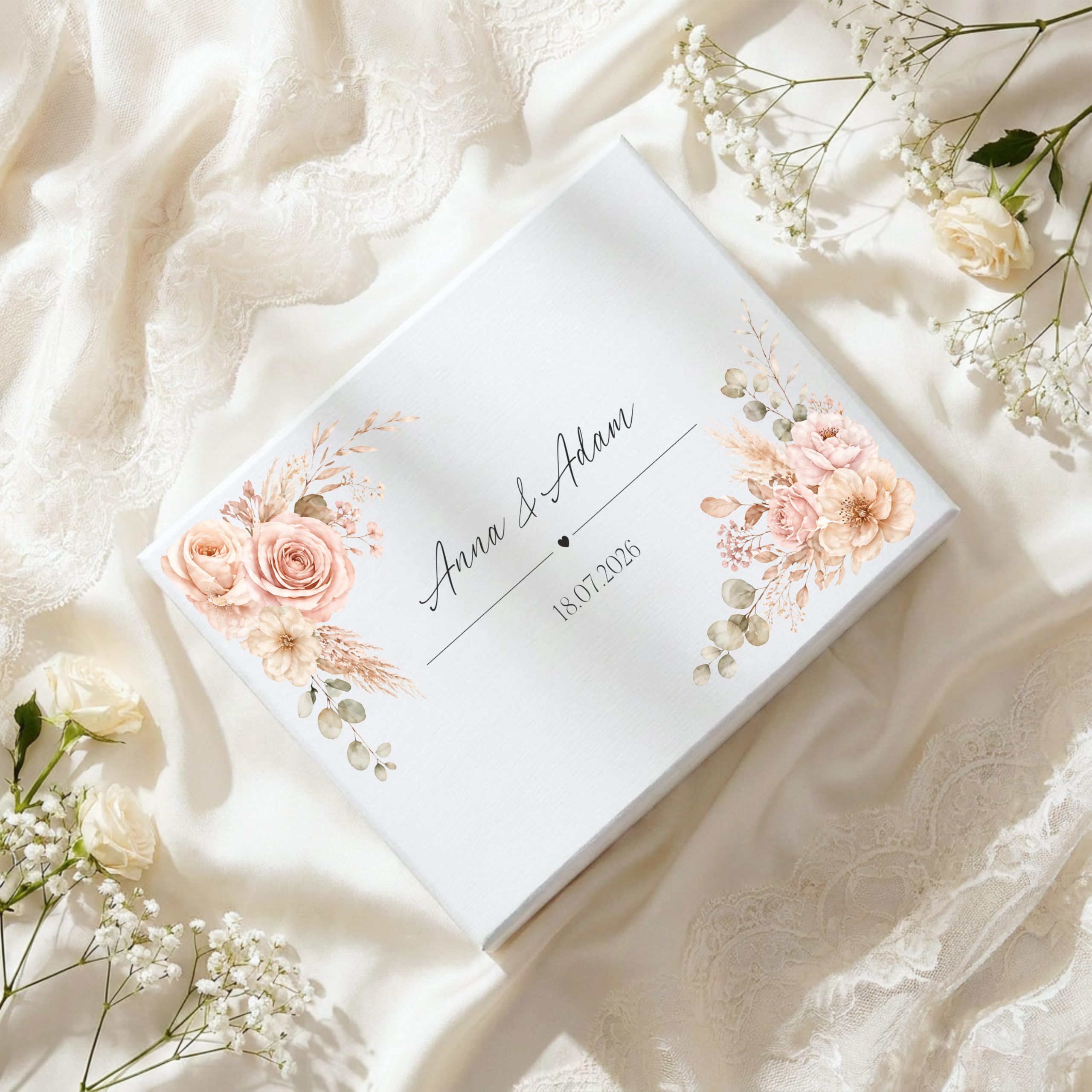 Creative Deco Cadeau de Mariage Personnalisé | Boîte à Souvenirs de Mariage