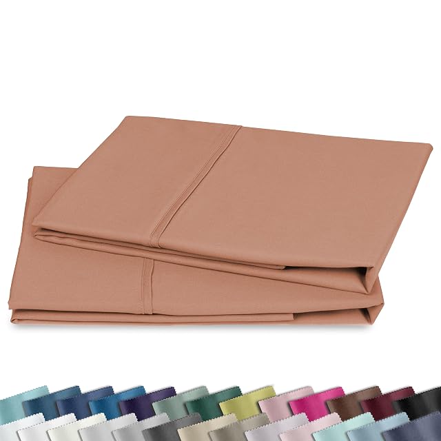 California Design Den California Design Den 2-Pack Standard Pillow Cases, 100% Cotton Sateen