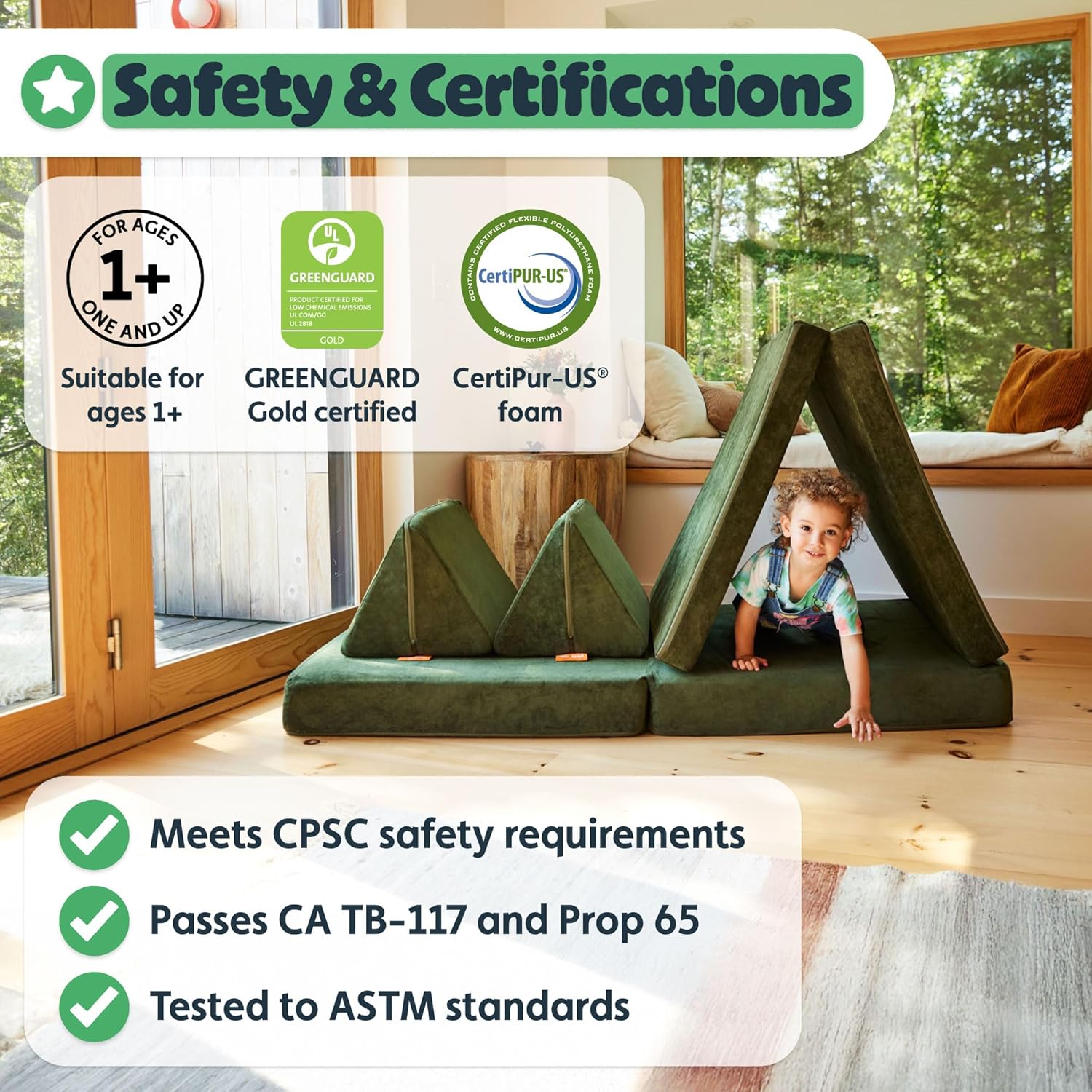 Close-up images illustrating the Nugget's high-quality features.