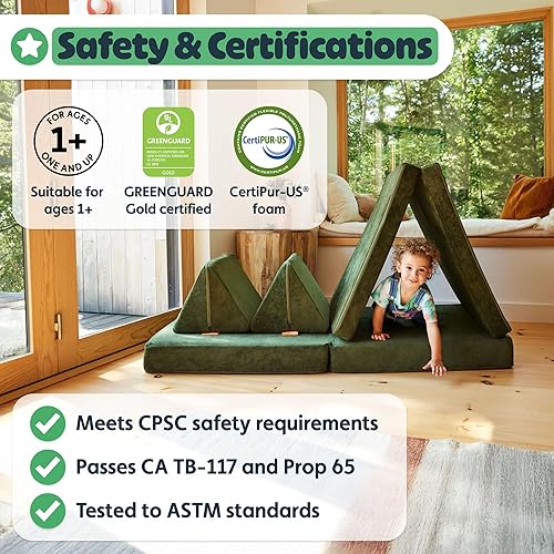 Miniatura 5 de Nugget - El sofá de juego original para niños - Sofá modular de espuma infantil para sala de juegos, imaginación y juego creativo de extremos