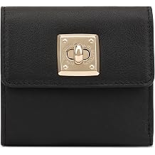 Paul Costelloe Genuine Leather Women's Wallet with Flap   Elegant and Stylish Design, BARO Jet Black