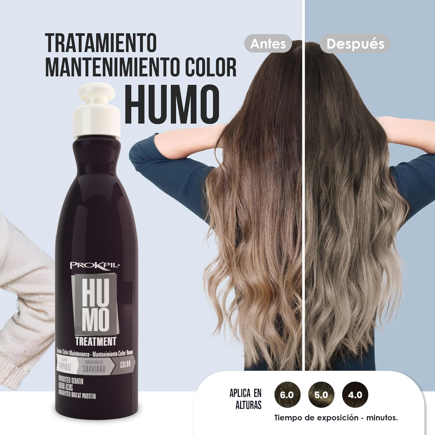 Humo and Color Care Shampoo Kit/Set Prokpil Treatment Mask Hair Maintenance 2x (10.1oz-300ml)