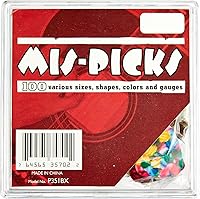 Vista 4 de Púas de guitarra a granel 100 piezas de medidores surtidos Performance Plus