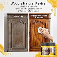 Vista 2 de CARGEN Pulidor de cera de abejas para muebles, cera de abeja para muebles de madera, cera de madera para mesa de comedor, puertas de suelo, sillas